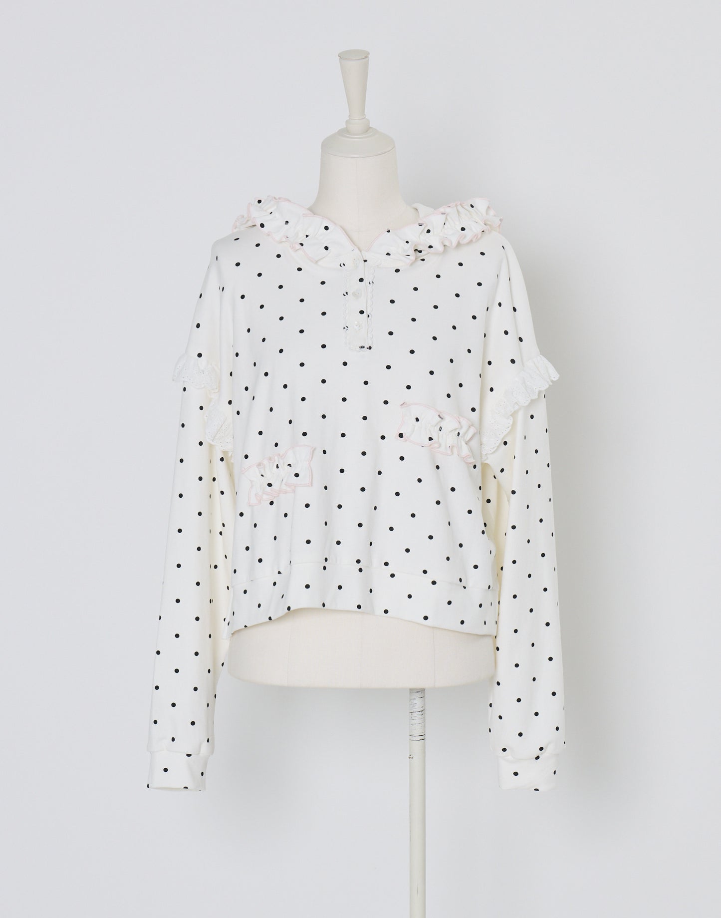 Lolime fancy dot sweatshirt