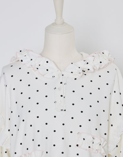 Lolime fancy dot sweatshirt