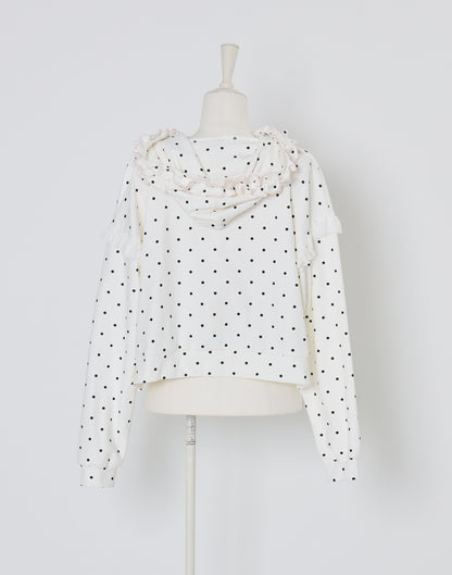 Lolime fancy dot sweatshirt