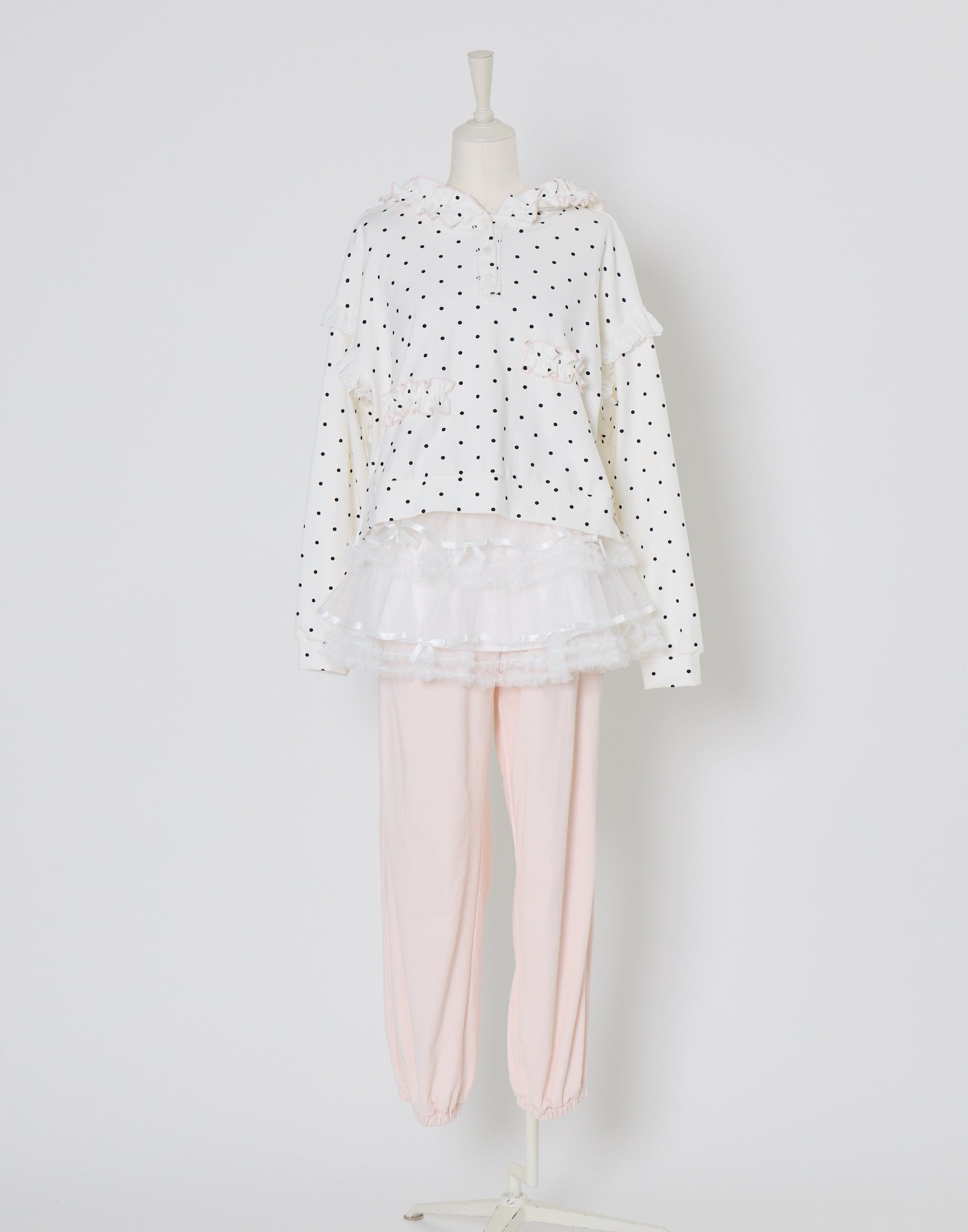 Lolime fancy dot sweatshirt