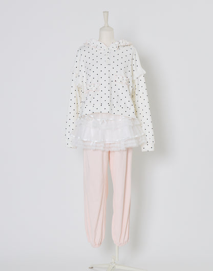 Lolime fancy dot sweatshirt