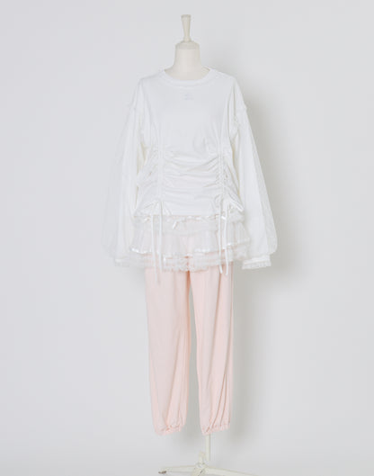 Lolime tulle layered skirt pants