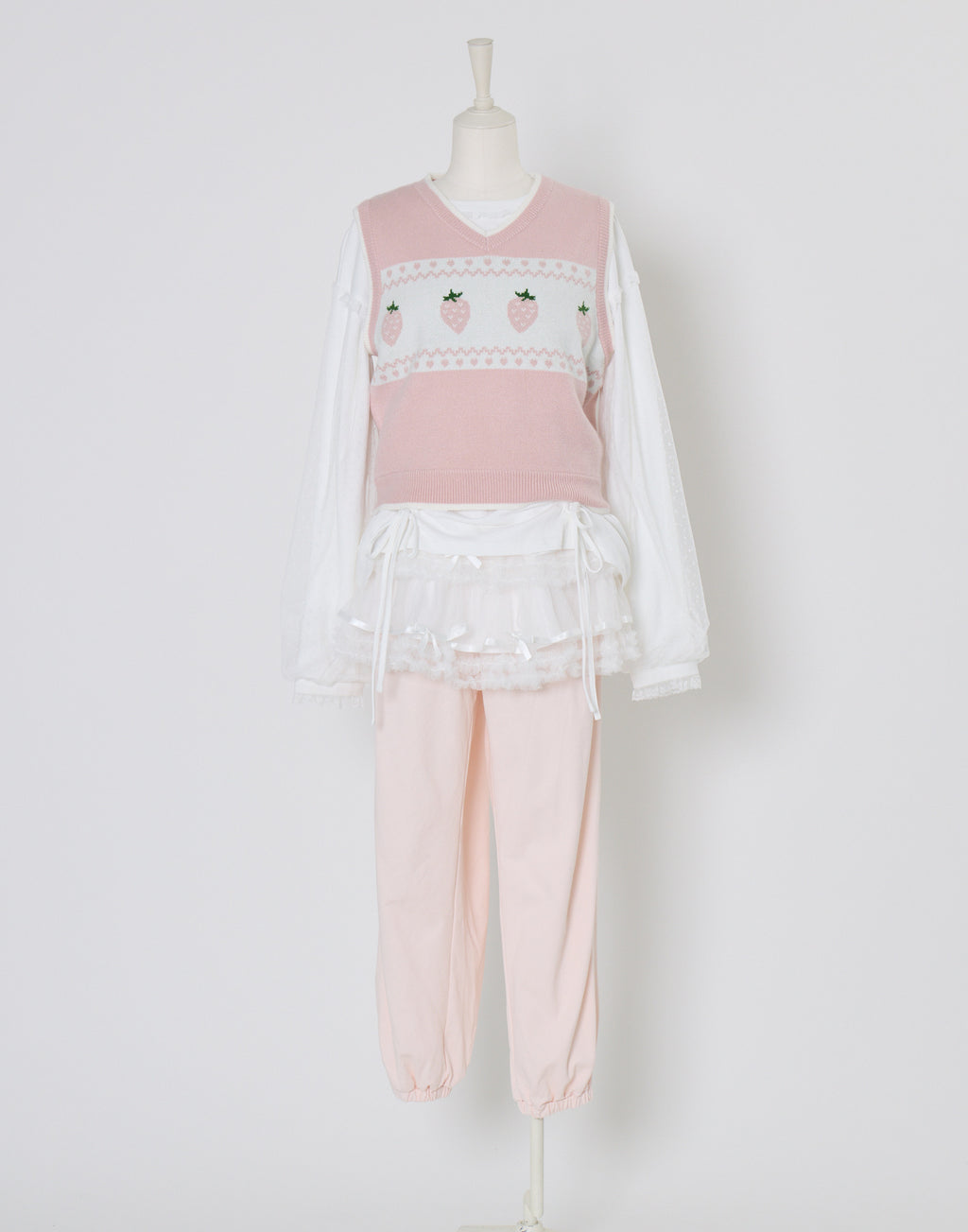 Lolime tulle layered skirt pants