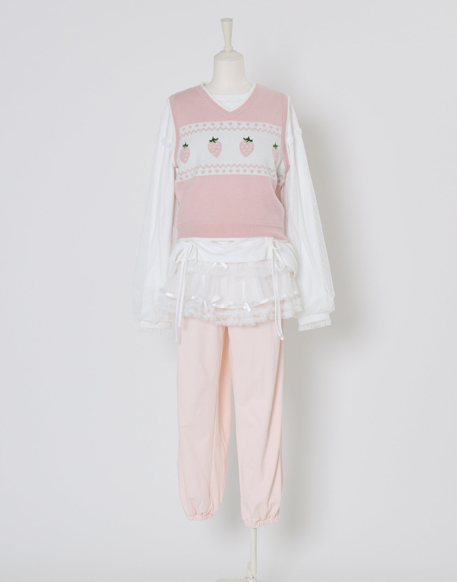 Lolime tulle layered skirt pants