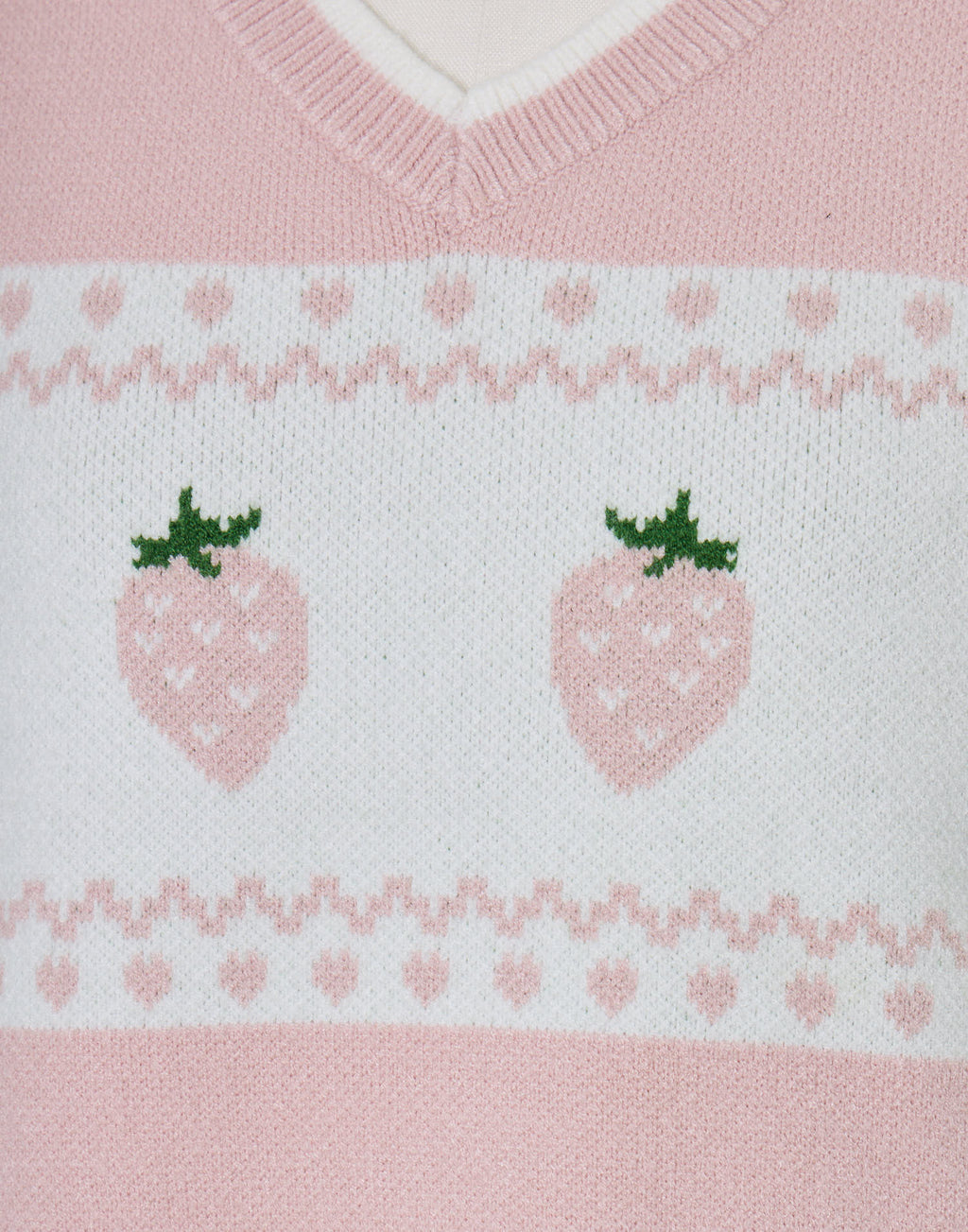 Lolime daydream strawberry knit vest