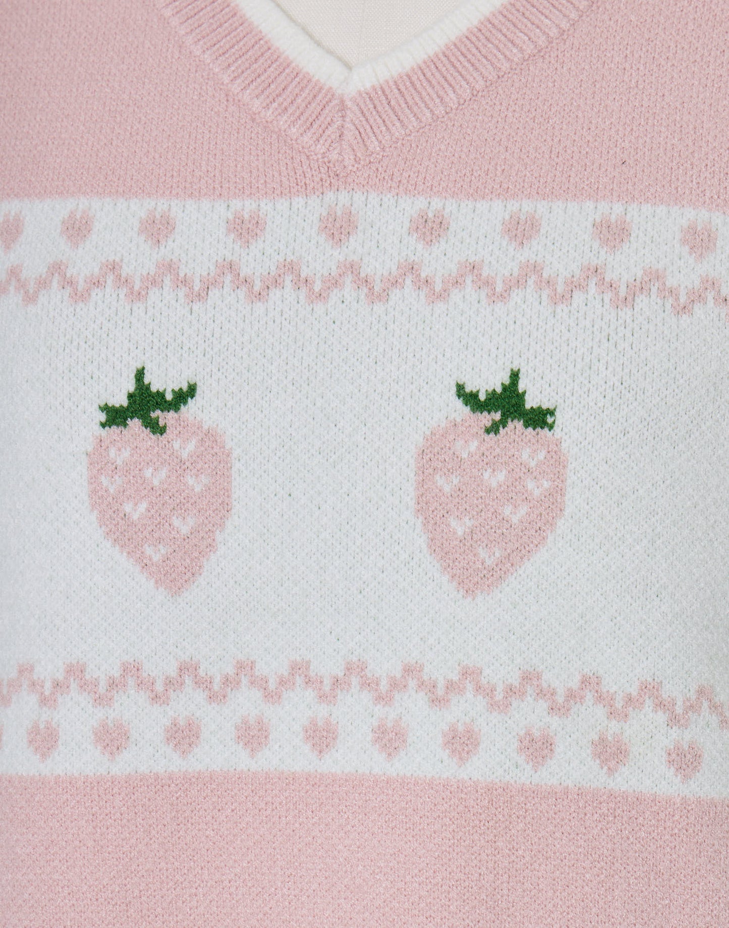 Lolime daydream strawberry knit vest