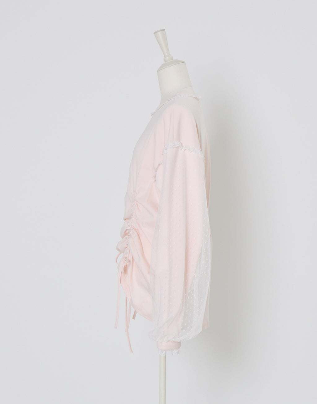 (Pre-order) Lolime lacy shirring logo pullover