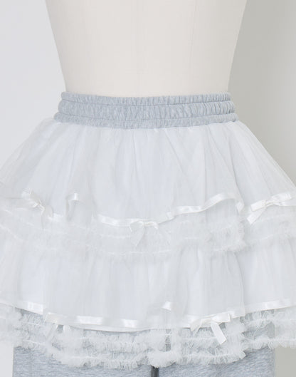 Lolime tulle layered skirt pants