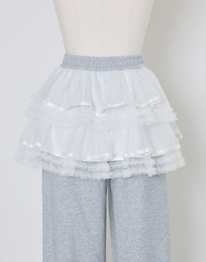 Lolime tulle layered skirt pants