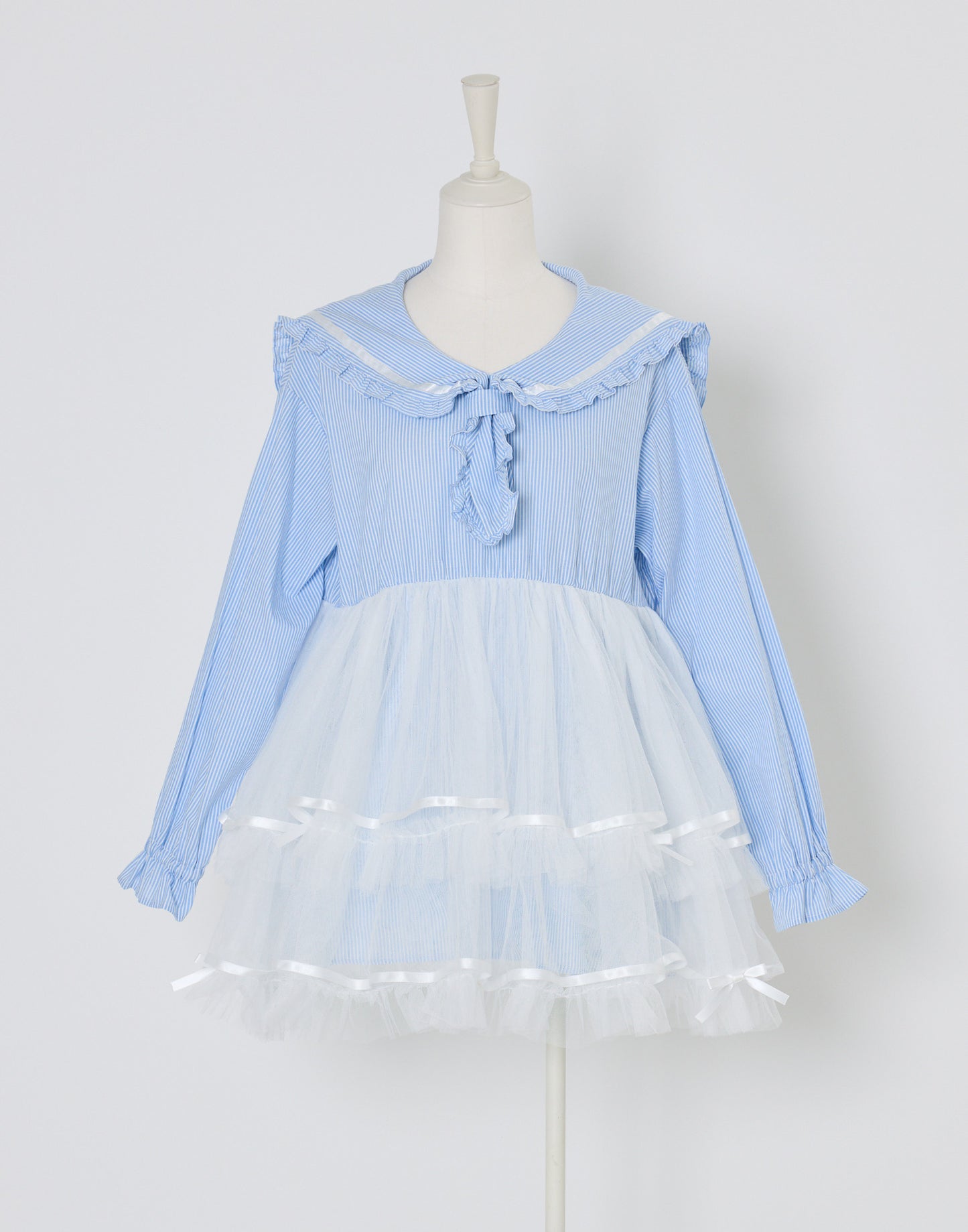 Lolime Tulle & Stripe sailor tunic