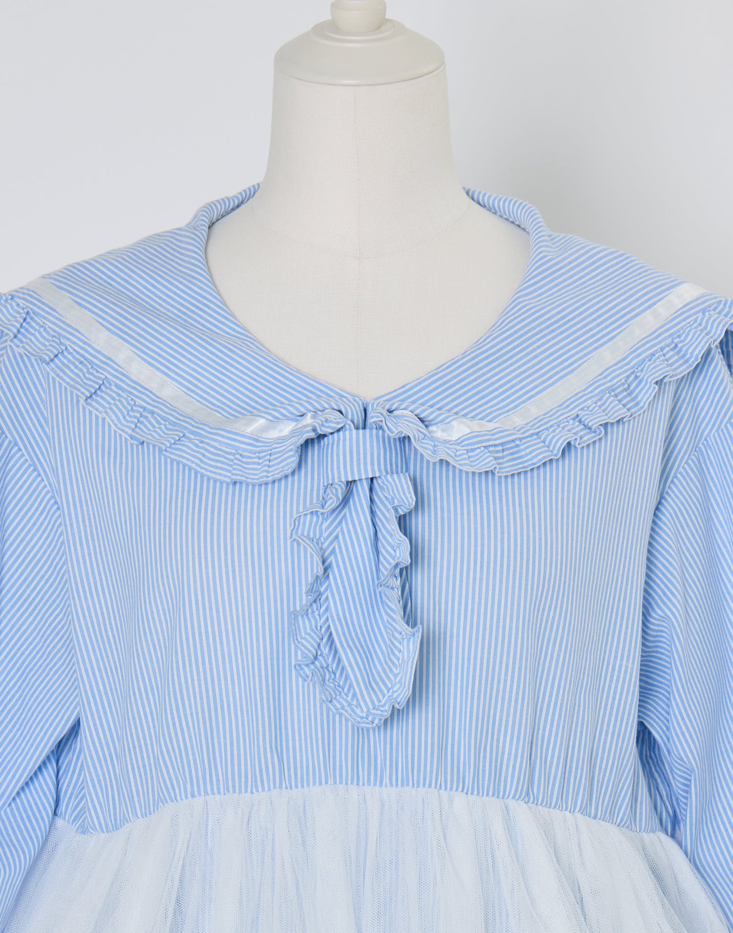 Lolime Tulle & Stripe sailor tunic