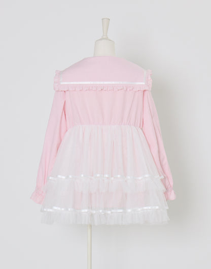Lolime Tulle & Stripe sailor tunic
