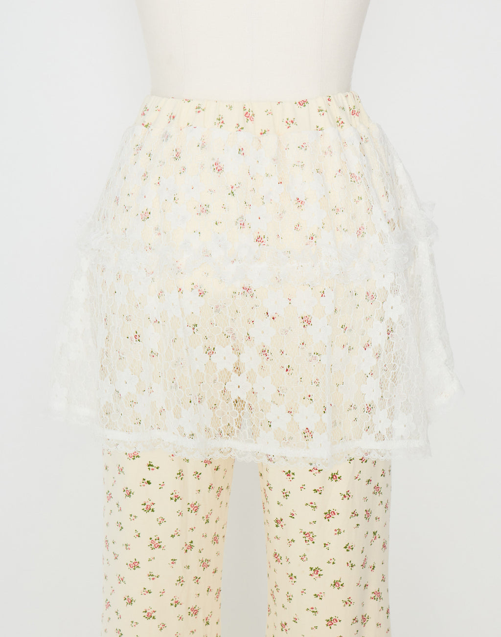 Lolime lace layered floral pants