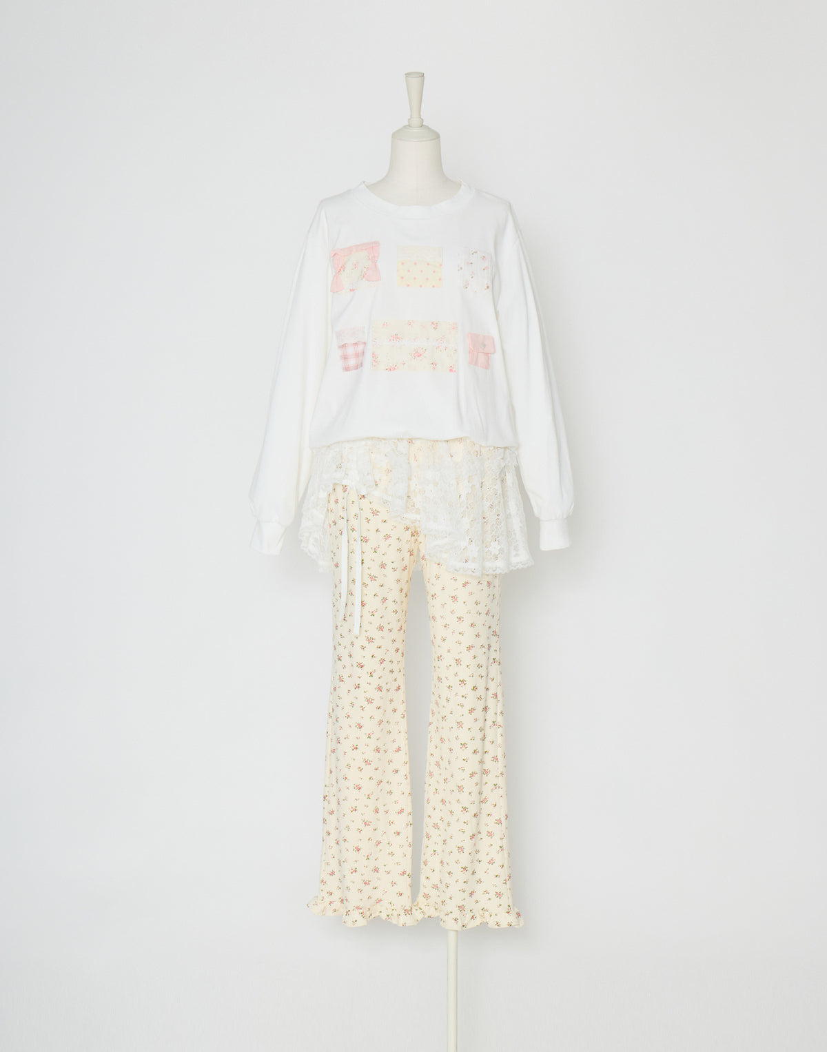 Lolime patchwork pockets sweatshirt
