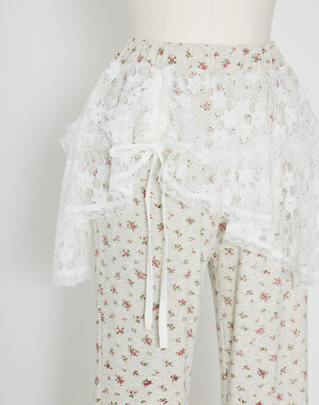 Lolime lace layered floral pants