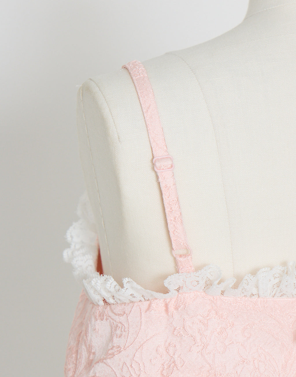 Lolime frill rose jacquard bustier