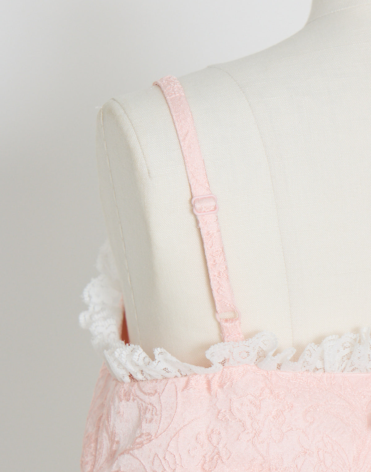 Lolime frill rose jacquard bustier