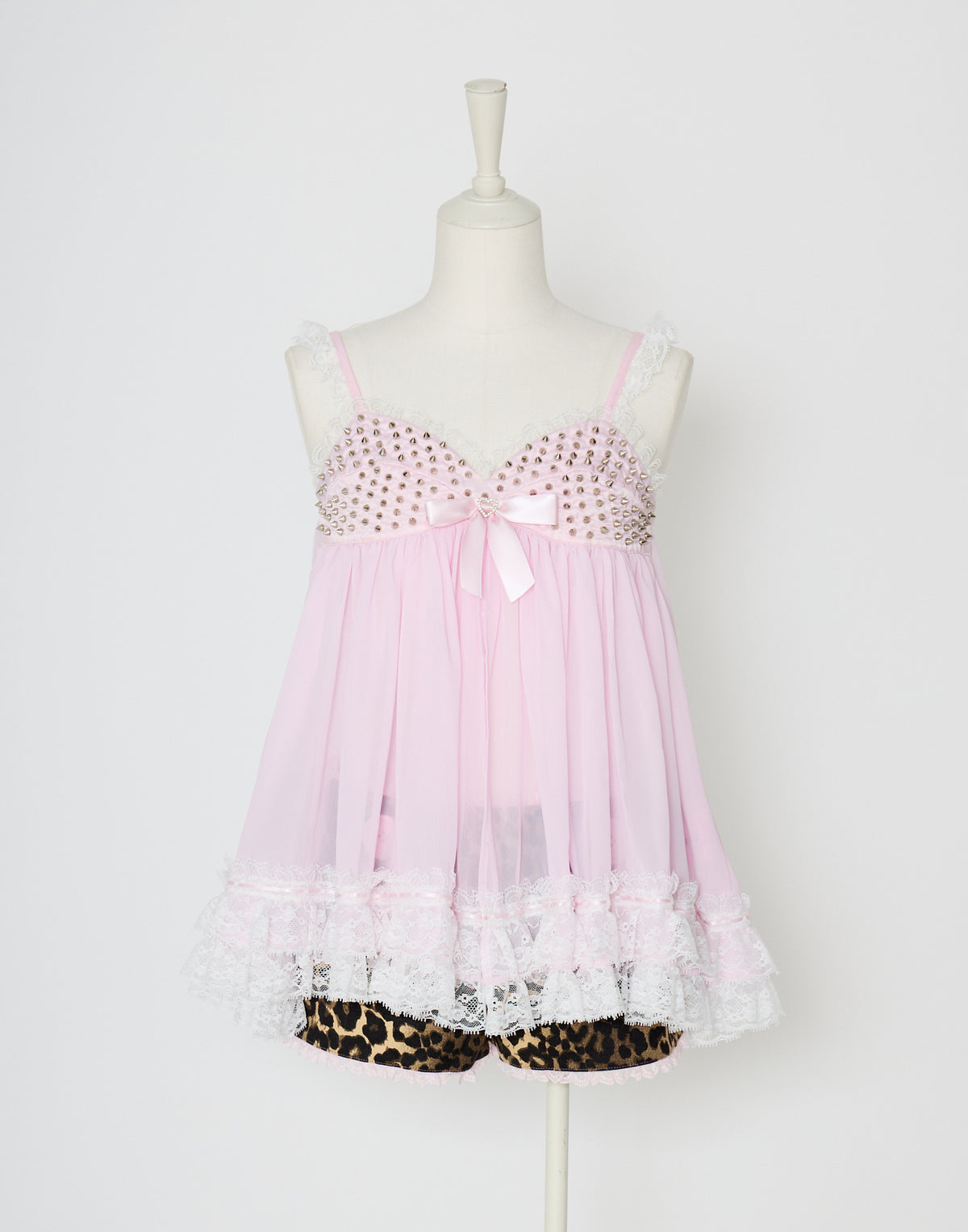 AVENCHUMU Lace & studs babydoll