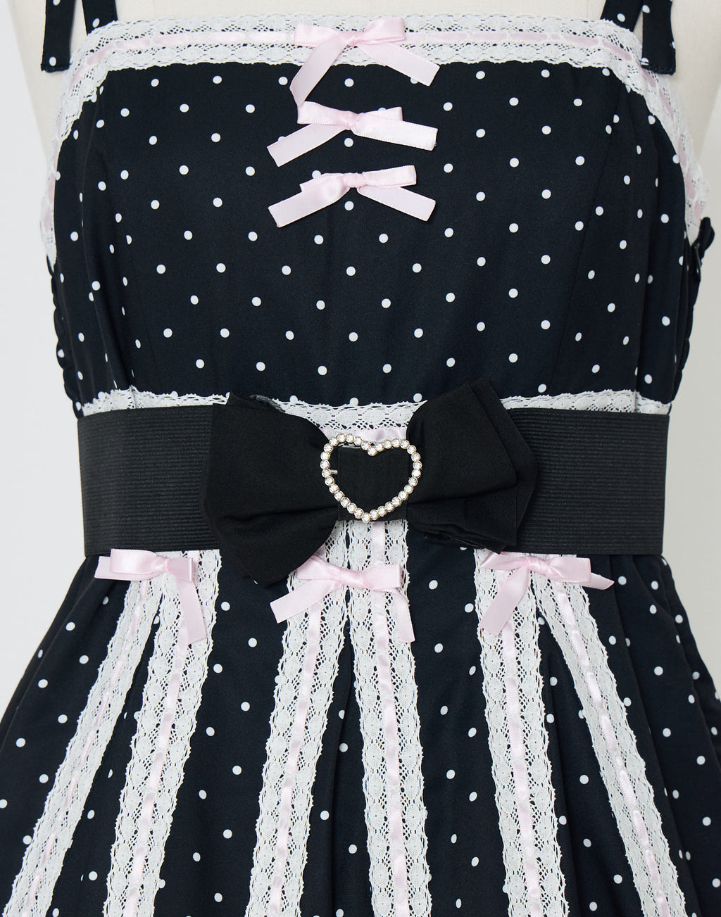 AVENCHUMU Ribbon belt lace and ribbon bad girl one piece