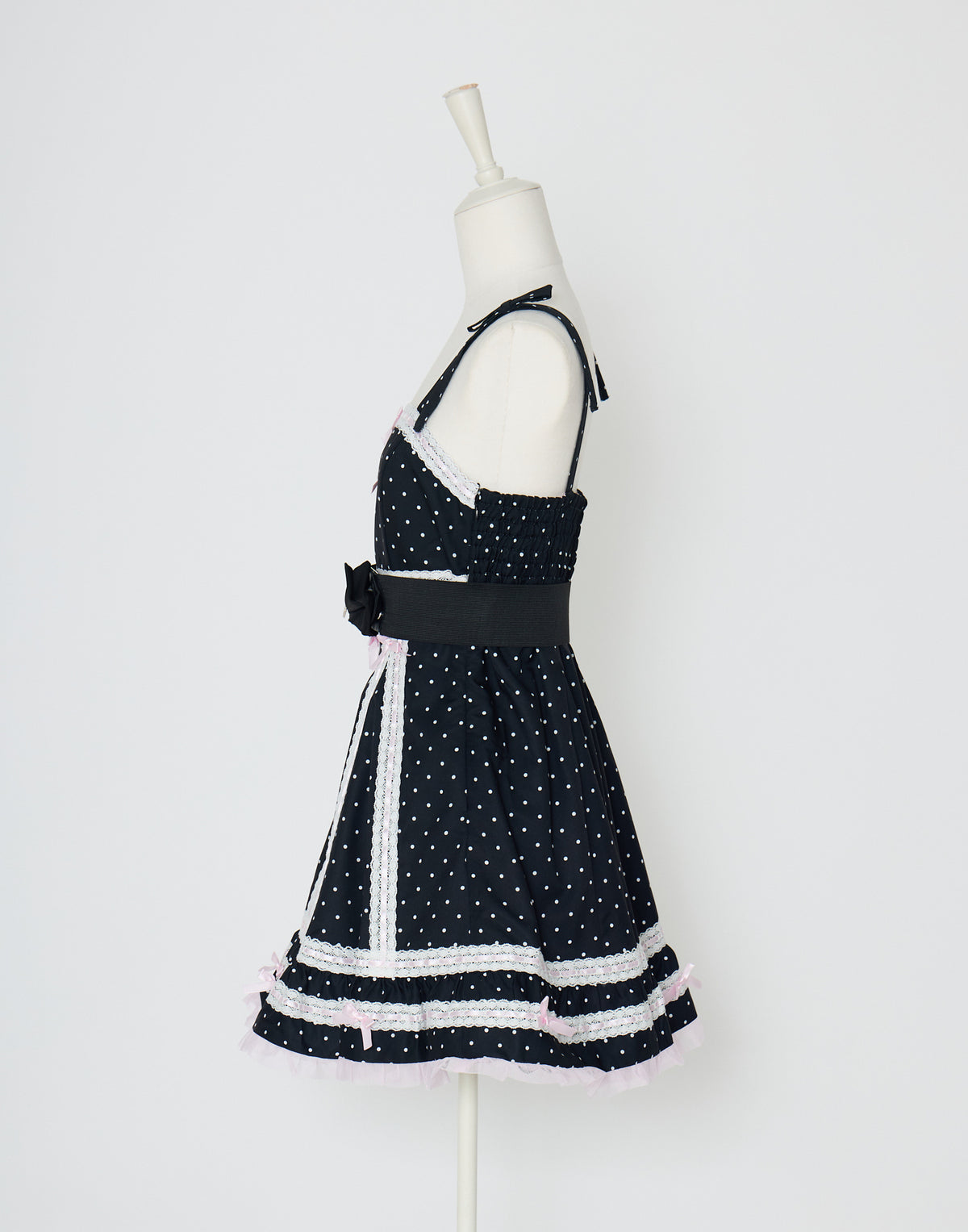 AVENCHUMU Ribbon belt lace and ribbon bad girl one piece