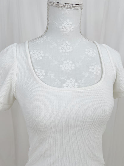 (16% OFF) GRL Back Bow Shoujo Top (White)
