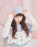 Lolime frill layered hood top