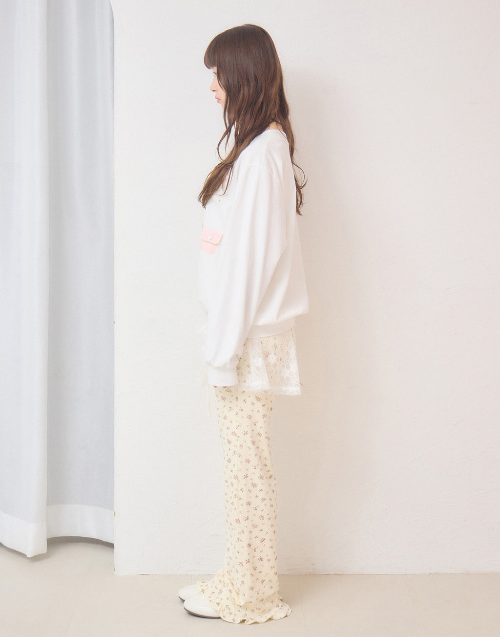 Lolime patchwork pockets sweatshirt