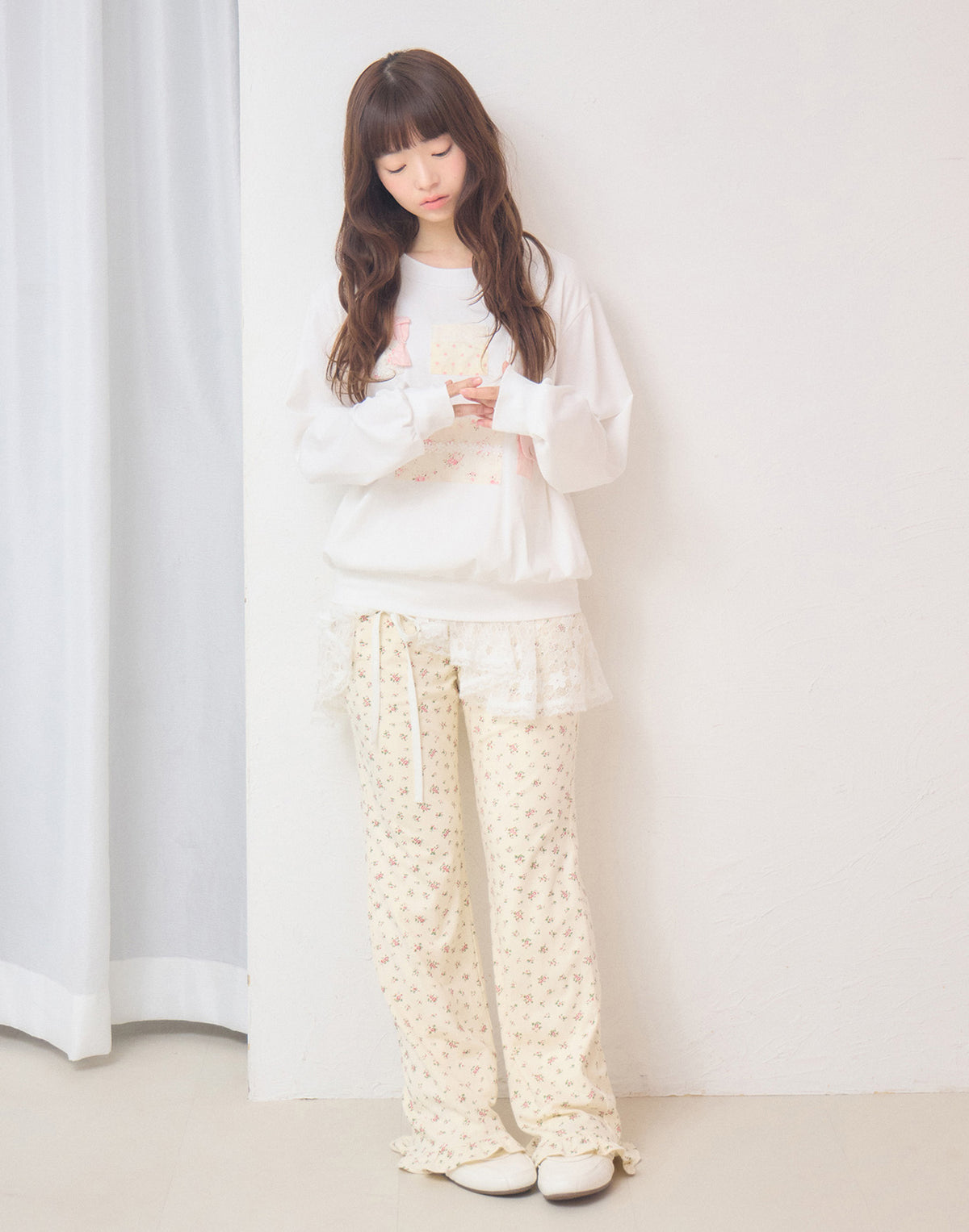 Lolime patchwork pockets sweatshirt