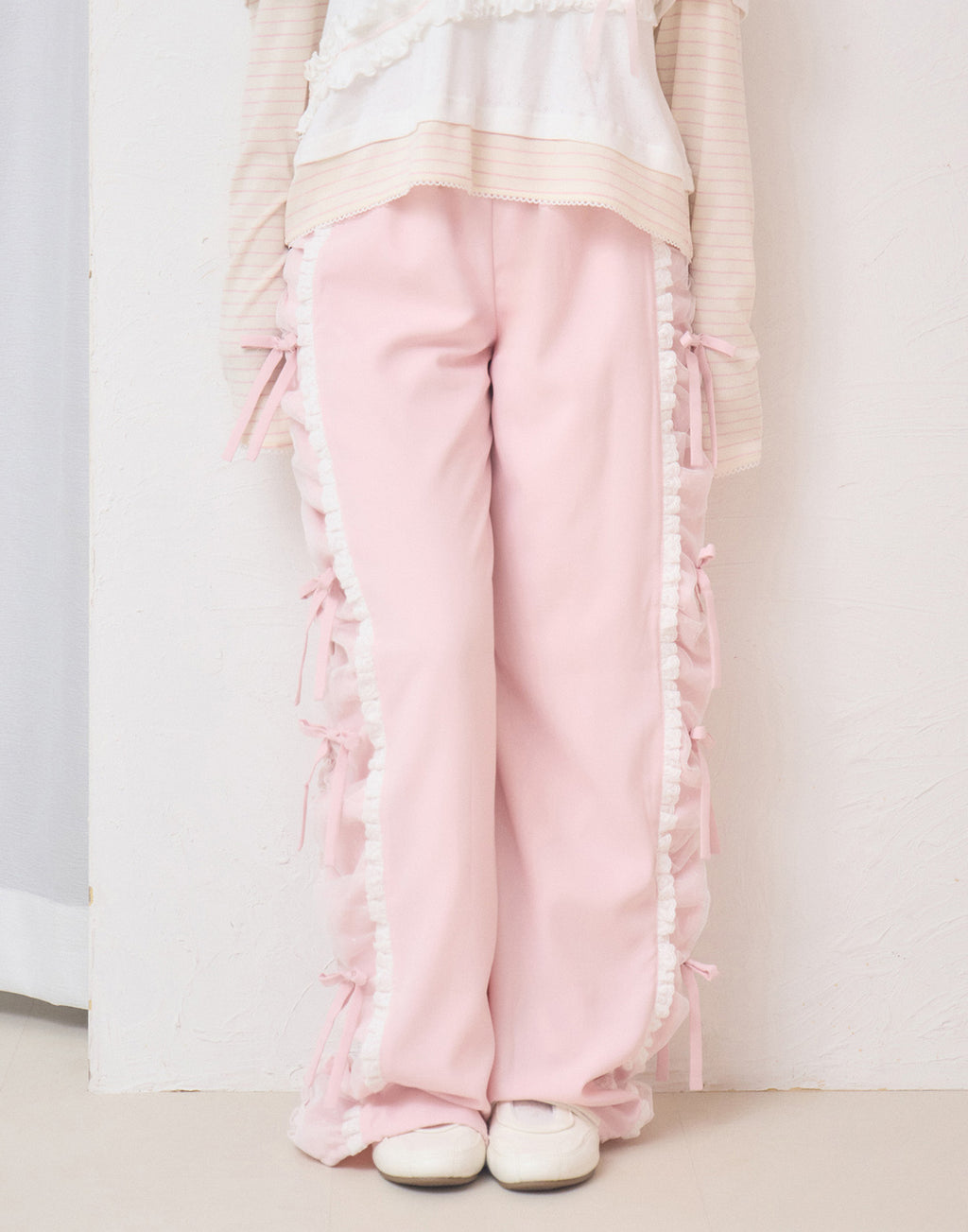 Lolime ribbon string pants
