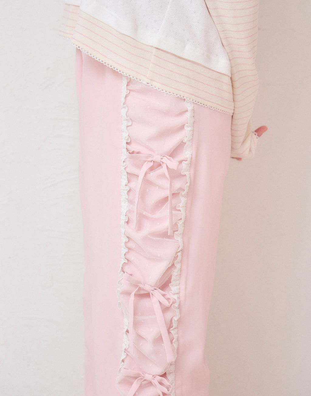 Lolime ribbon string pants