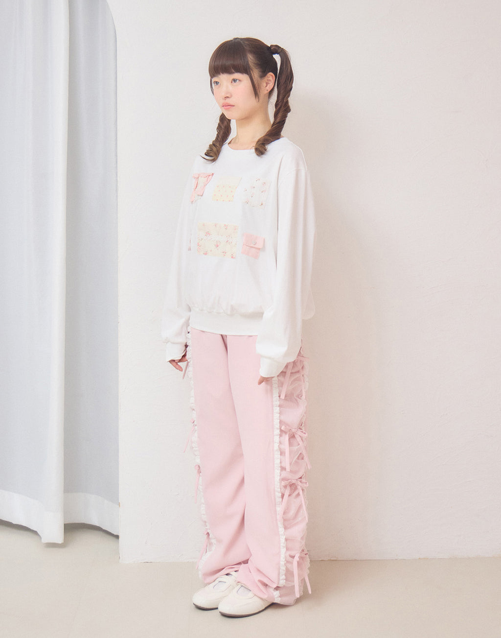 Lolime ribbon string pants