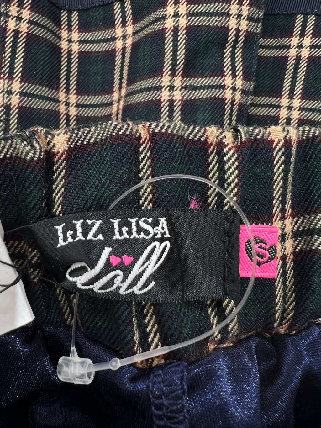 LIZ LISA doll Pleated Checked Mini Skirt (Green)