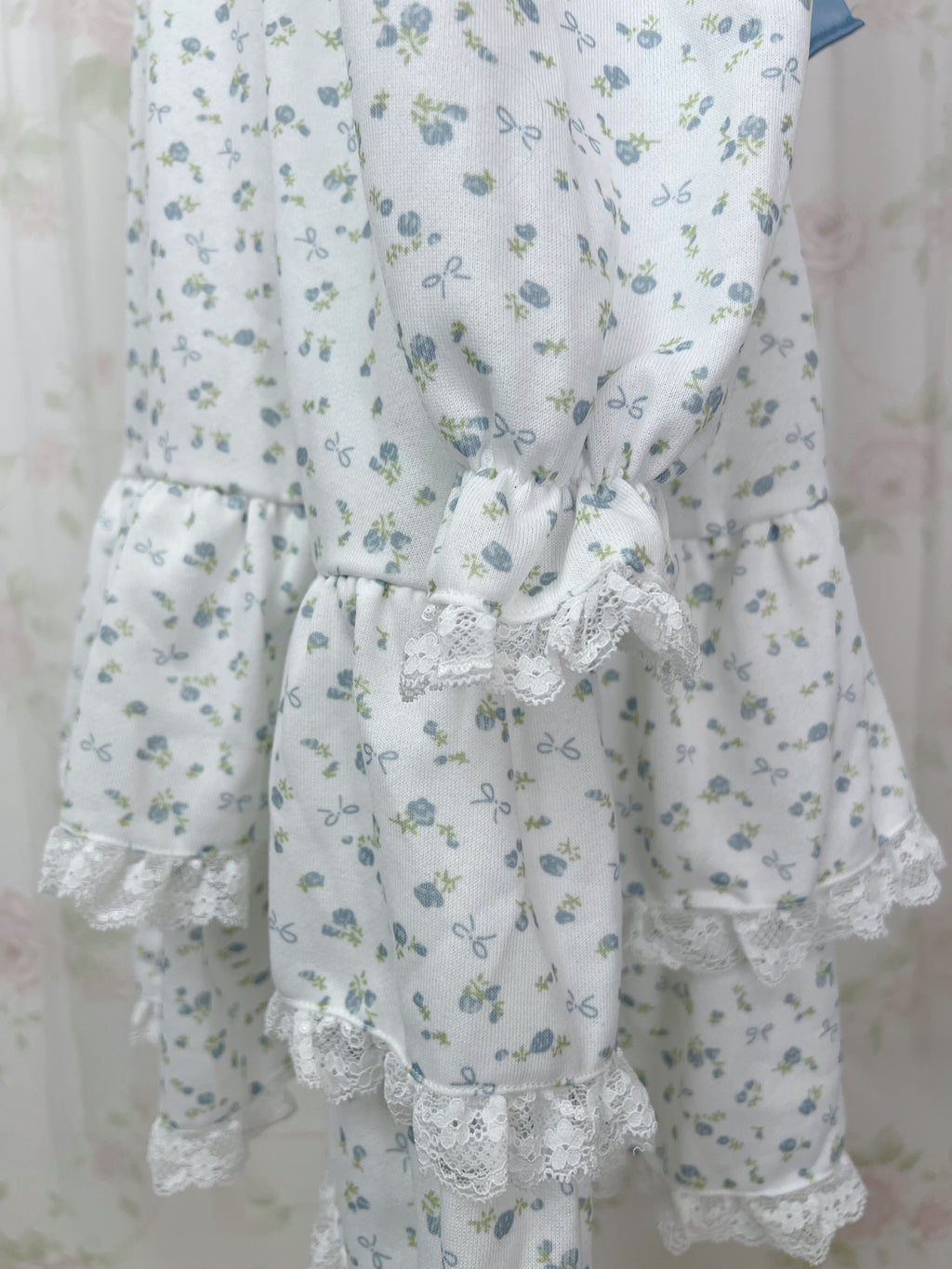 majoretty Petite Floral Tiered Dress (Blue)