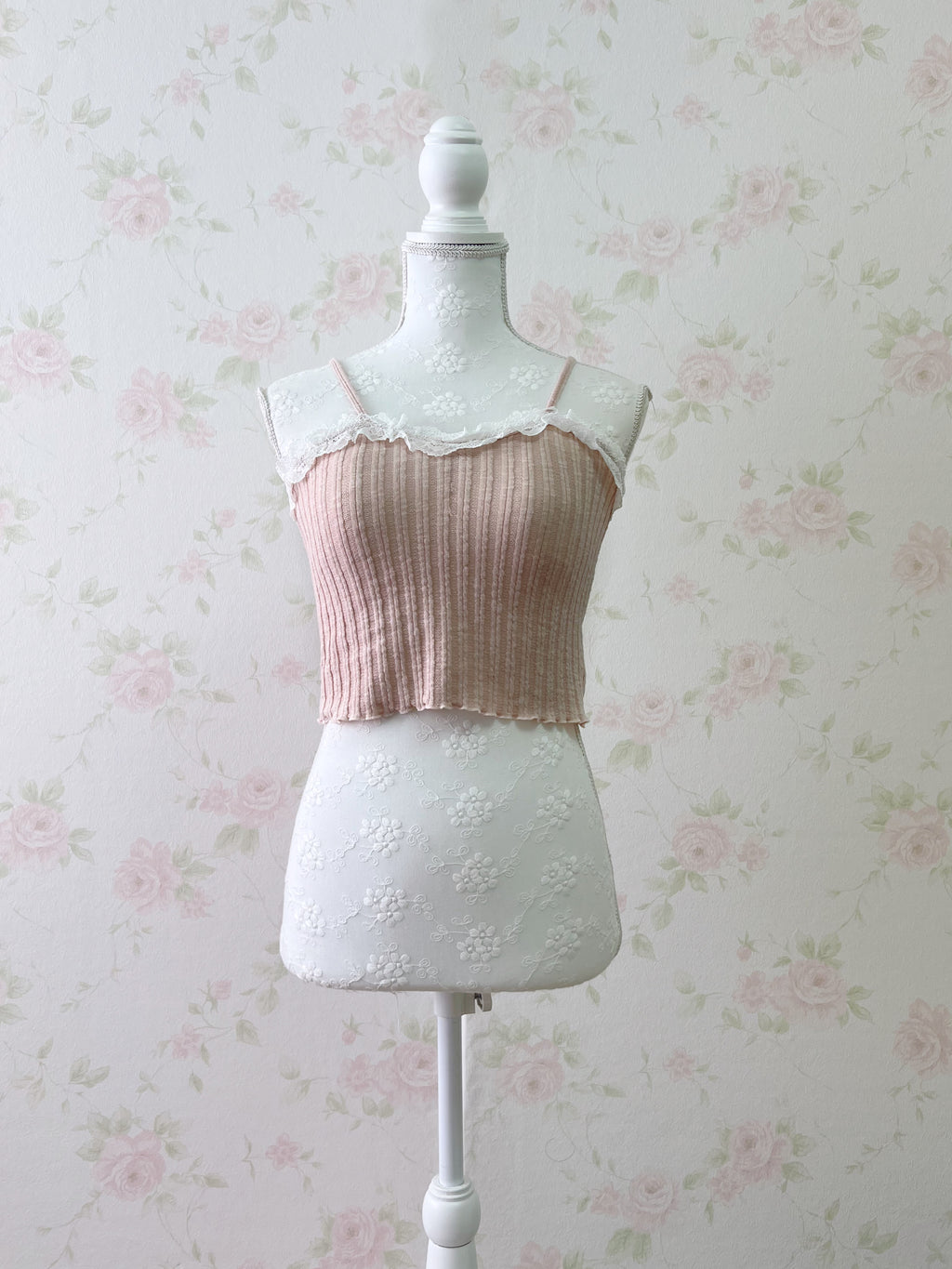 Shoujo Camisole Set Cardigan (Pink)