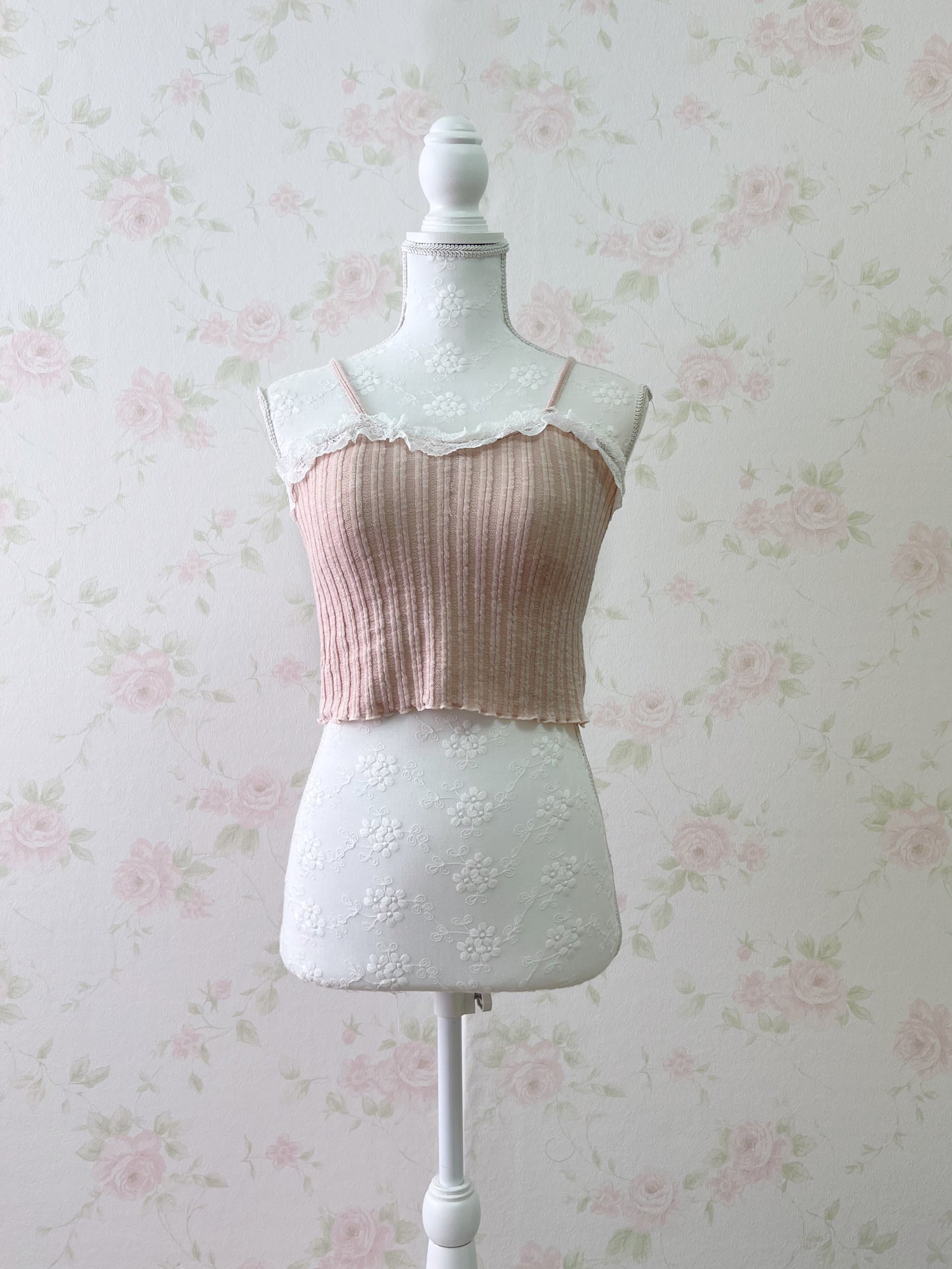 GRL Shoujo Camisole Set Cardigan (Pink)
