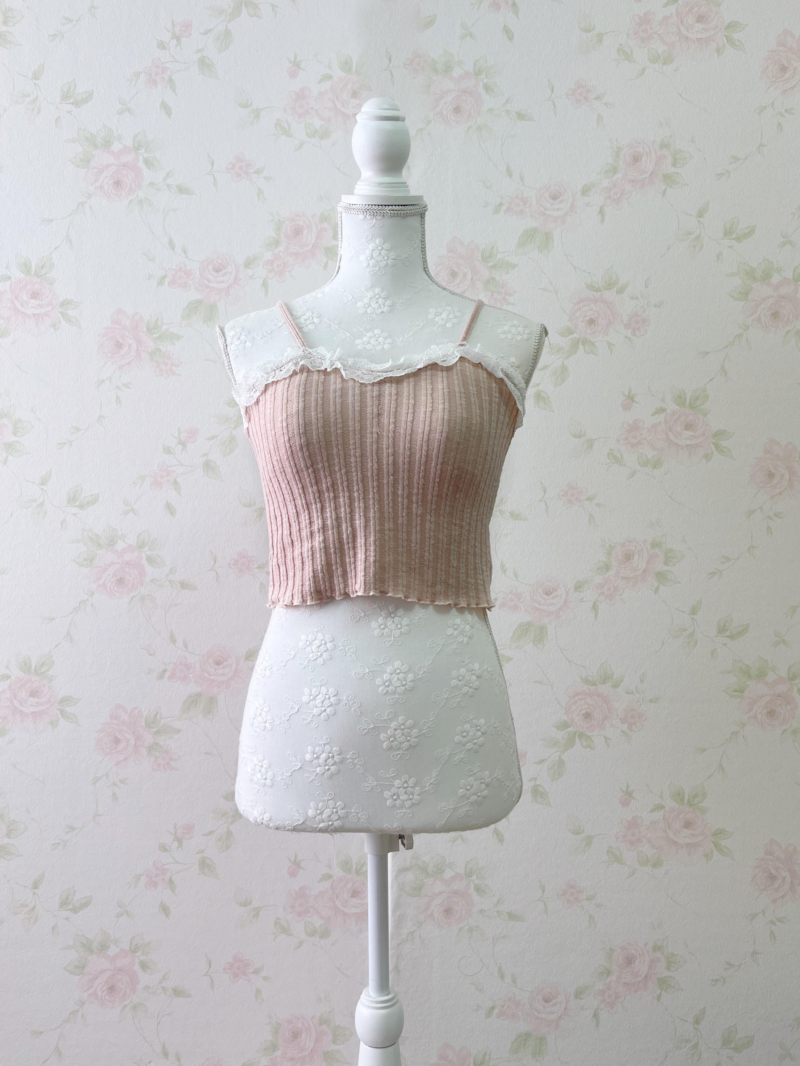 Shoujo Camisole Set Cardigan (Pink)