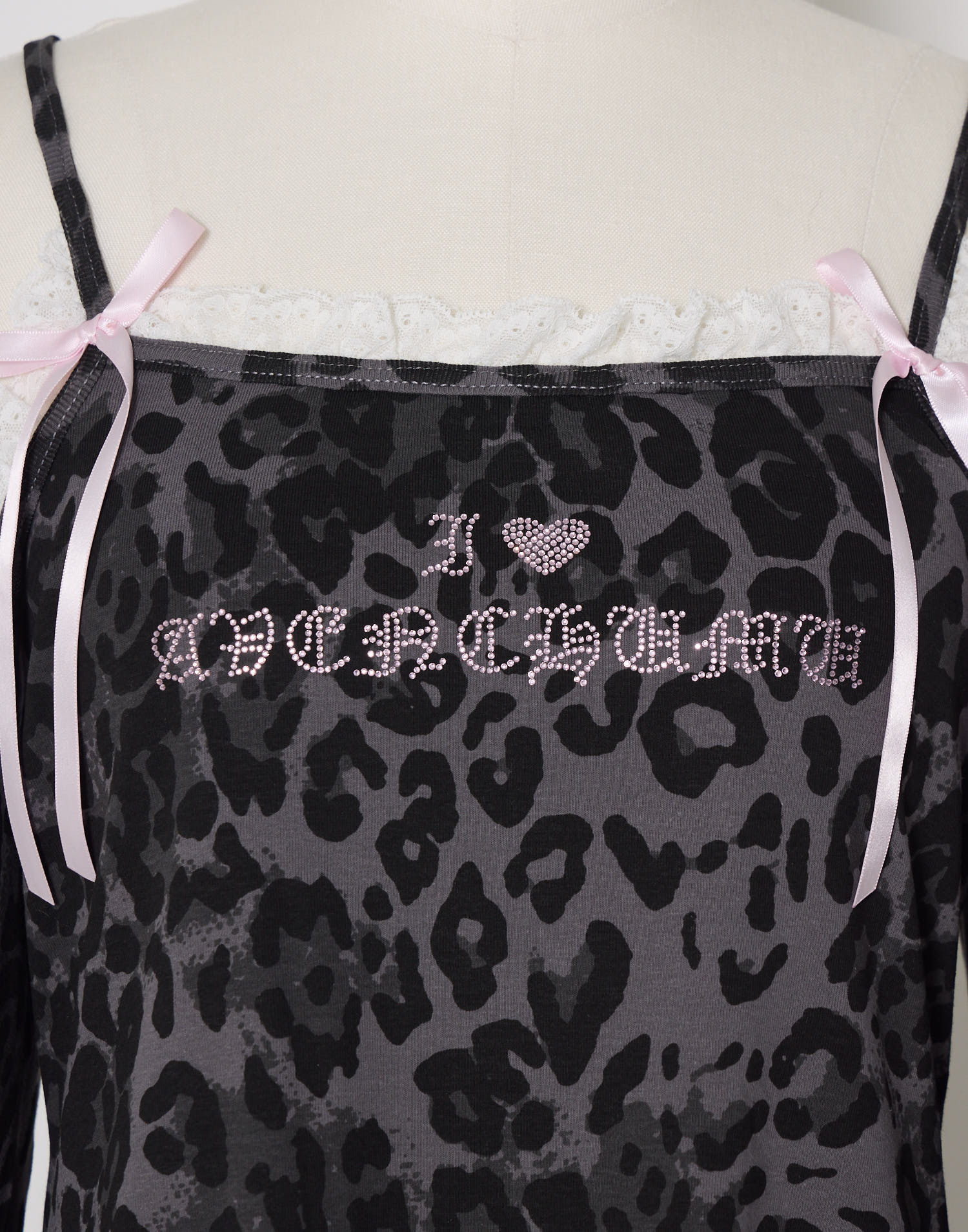 AVENCHUMU Leopard print open shoulder tops