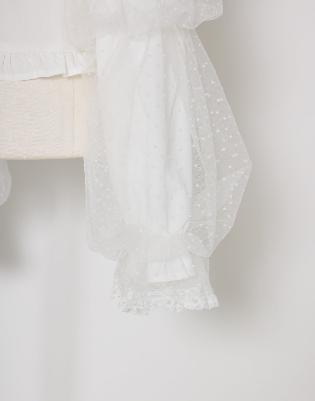 mellfy memory Whip sleeve Ribbon Blouse