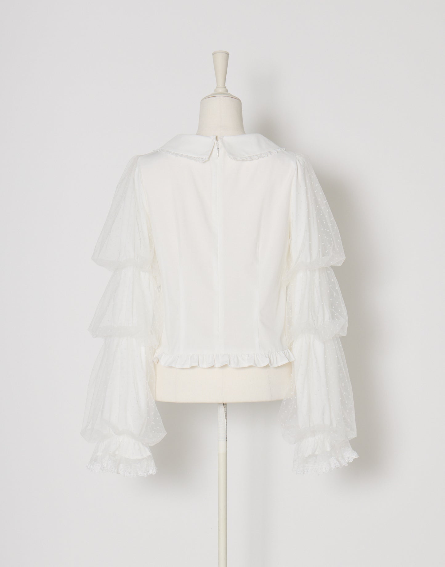 mellfy memory Whip sleeve Ribbon Blouse