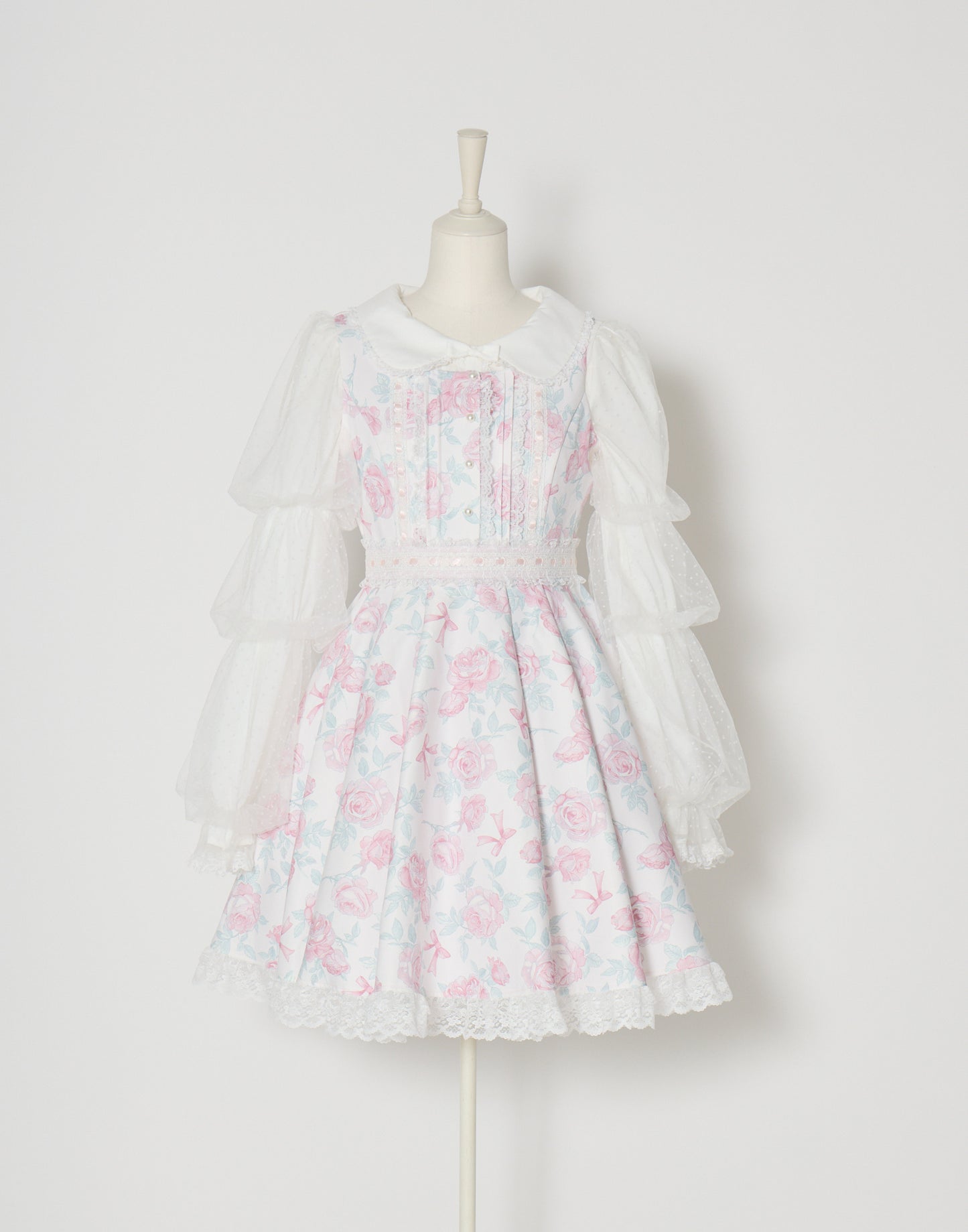 mellfy memory Whip sleeve Ribbon Blouse