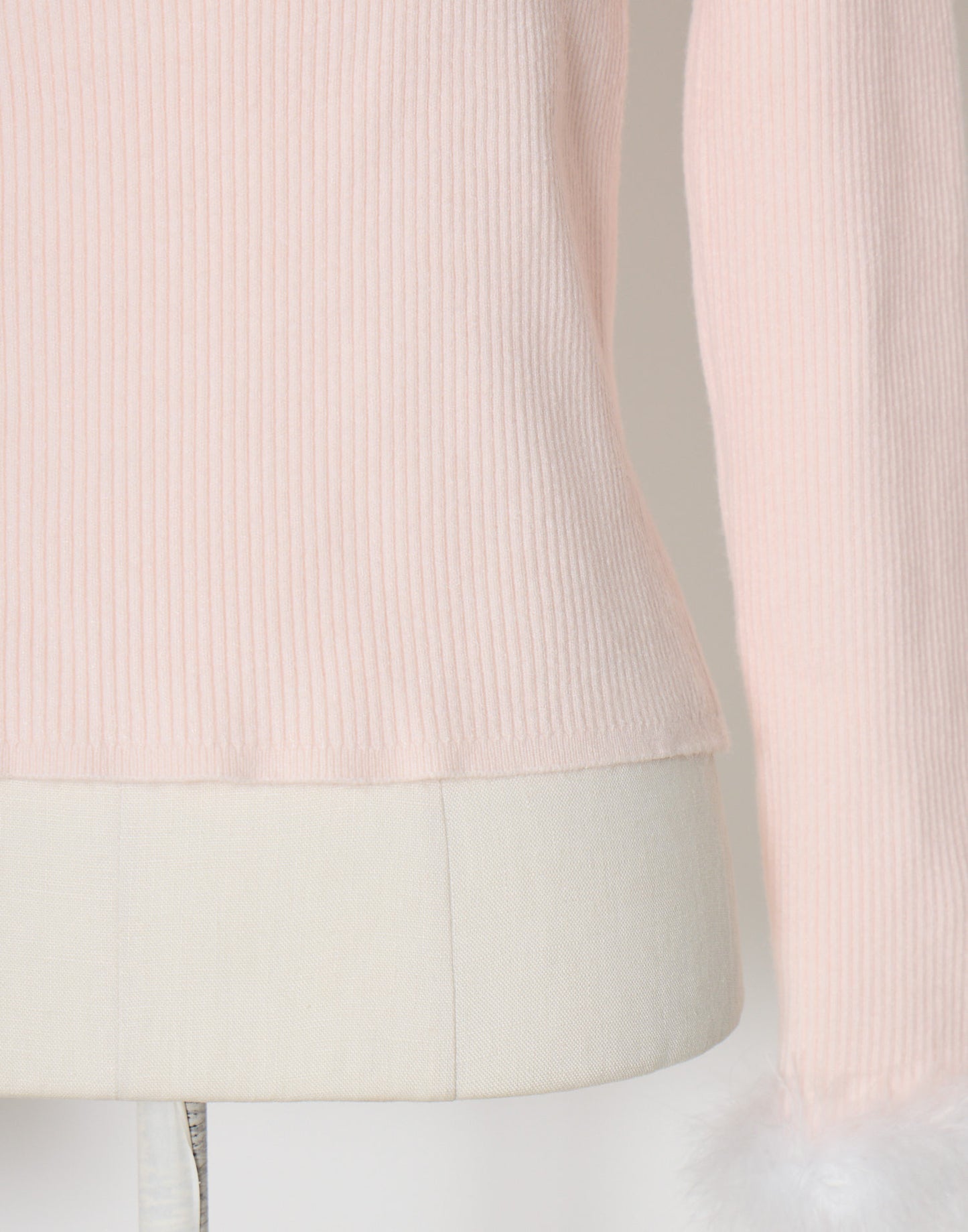 mellfy memory Ribbon Pompom Choker Angel knit