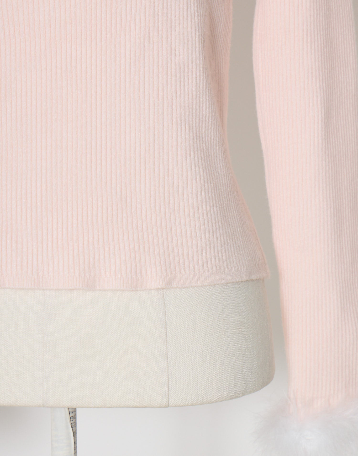 mellfy memory Ribbon Pompom Choker Angel knit