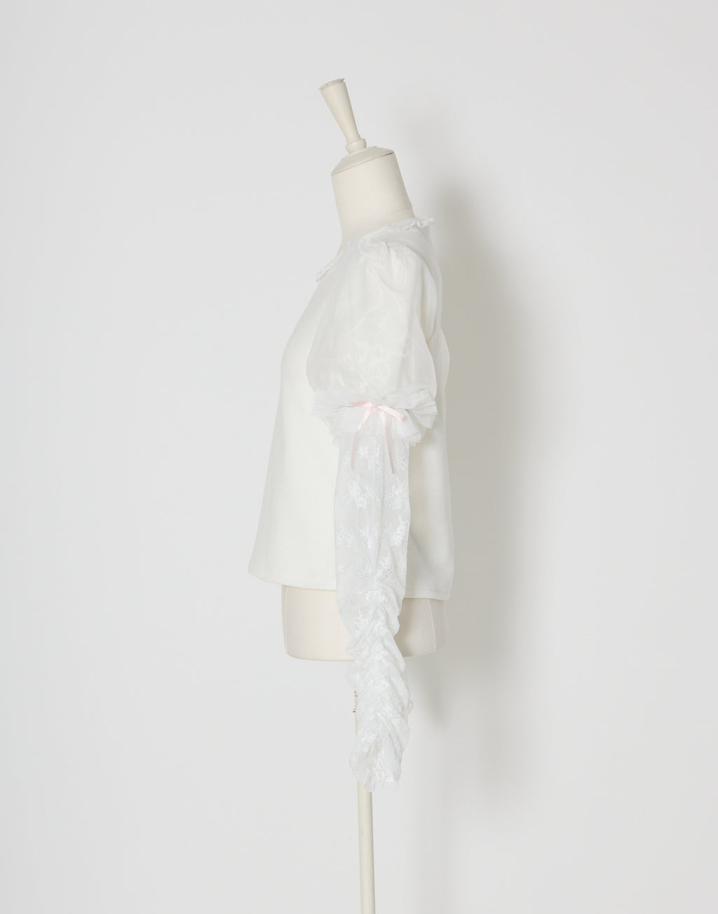 mellfy memory Feather Lace layered puff tops