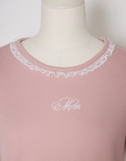 mellfy memory Feather Lace layered puff tops