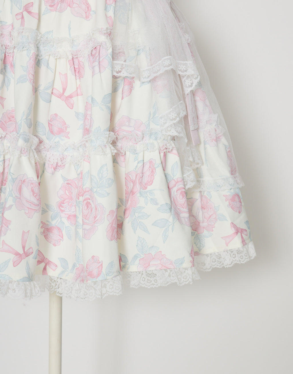 mellfy memory Rosy Flora tulle Veil Skirt