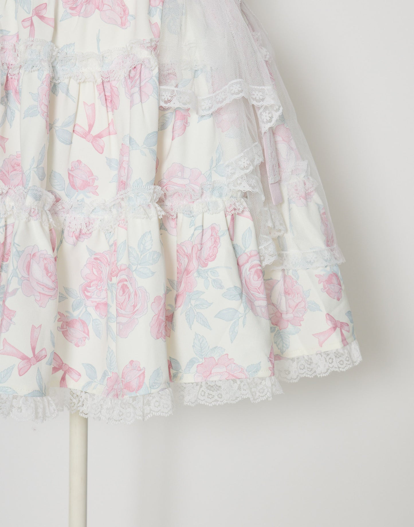 mellfy memory Rosy Flora tulle Veil Skirt