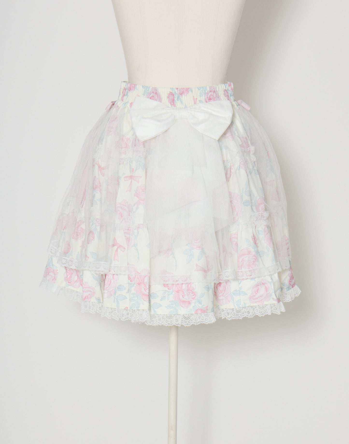mellfy memory Rosy Flora tulle Veil Skirt
