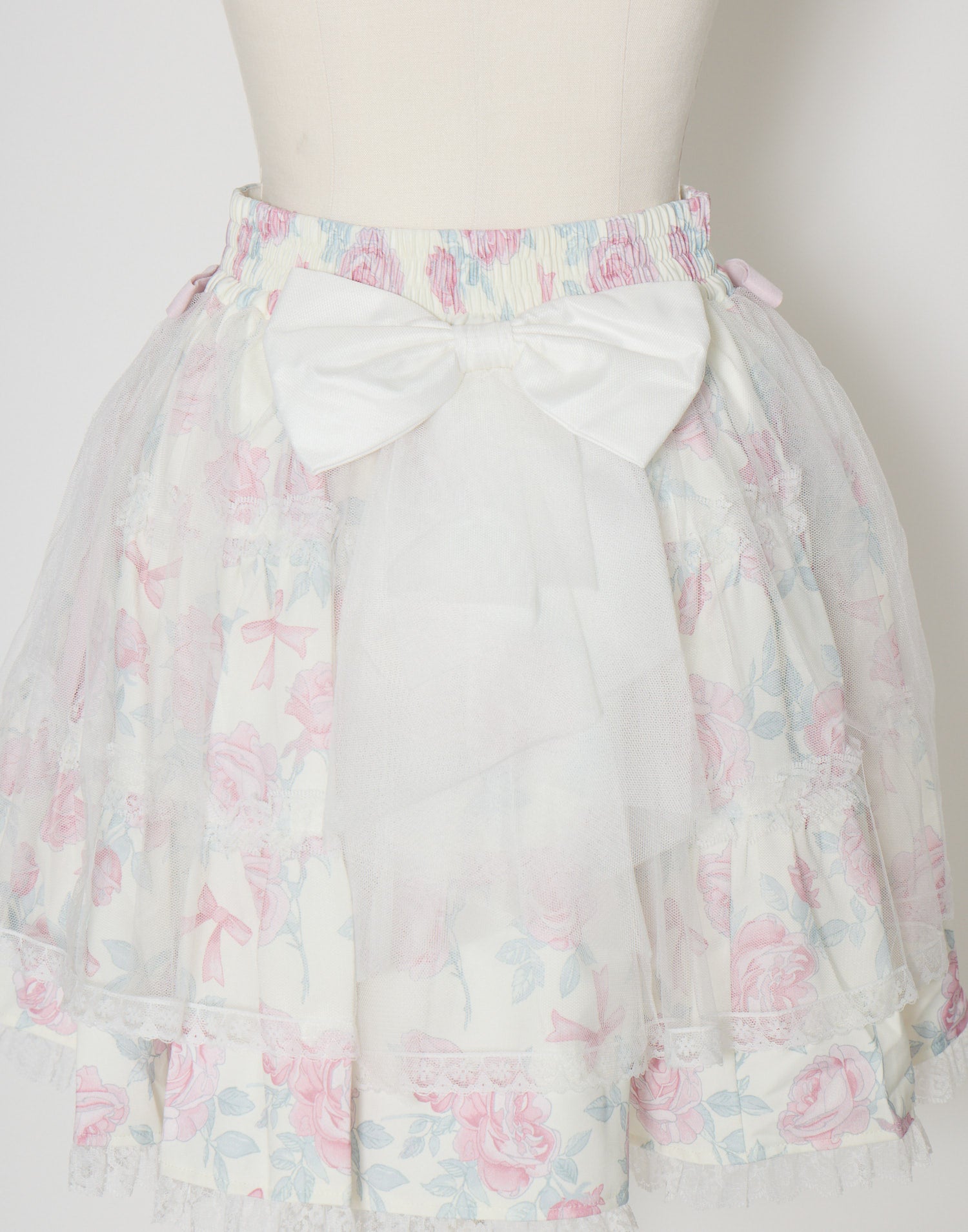 mellfy memory Rosy Flora tulle Veil Skirt