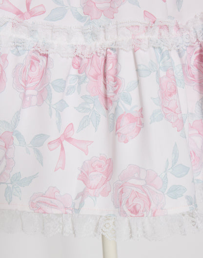 mellfy memory Rosy Flora tulle Veil Skirt