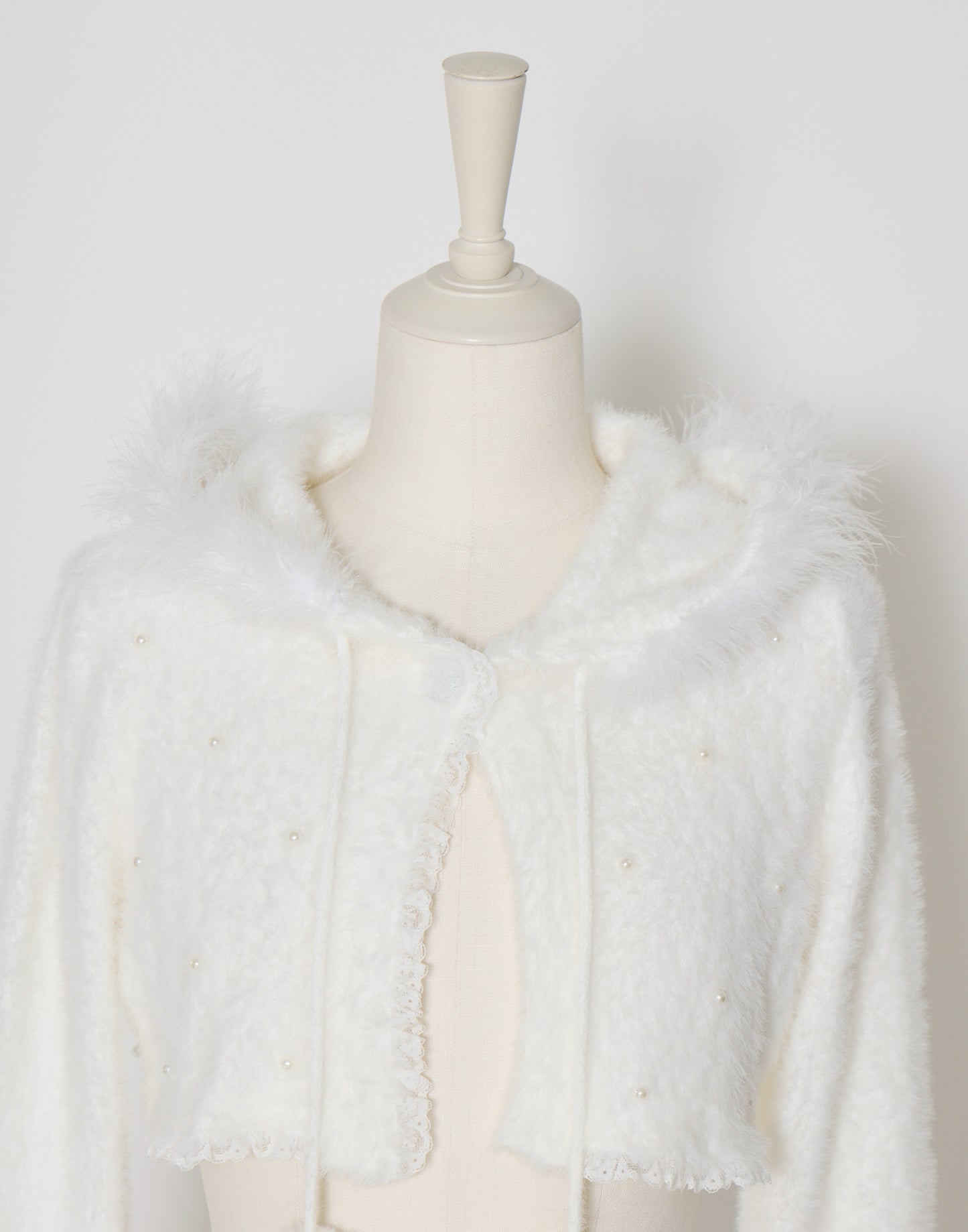 mellfy memory Fluffy pom-pom Angel hoodie cardigan